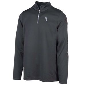 BROWNING MENS PITCH QUARTER ZIP LONG SLEEVE SHIRT